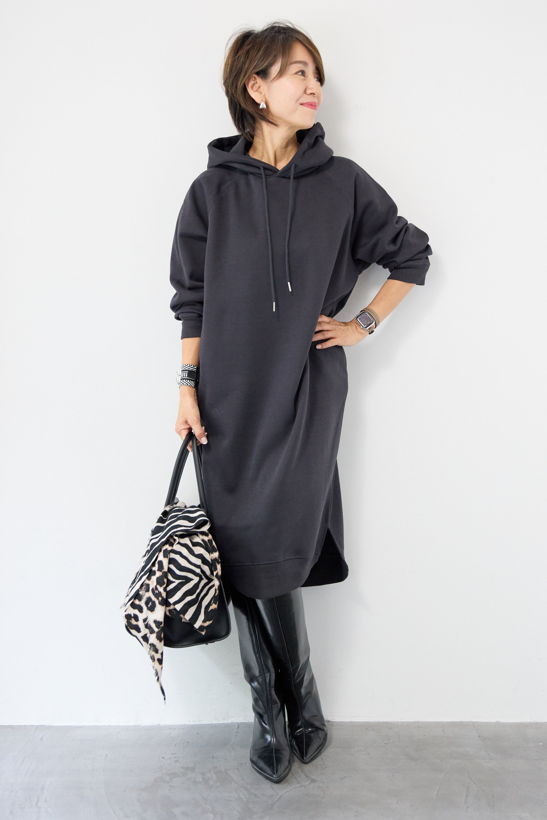 裏起毛サイドスリットスウェットワンピース – plusotoha