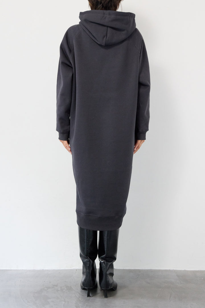 [SET]裏起毛サイドスリットスウェットワンピース+リバーシブルボアコート(2set)