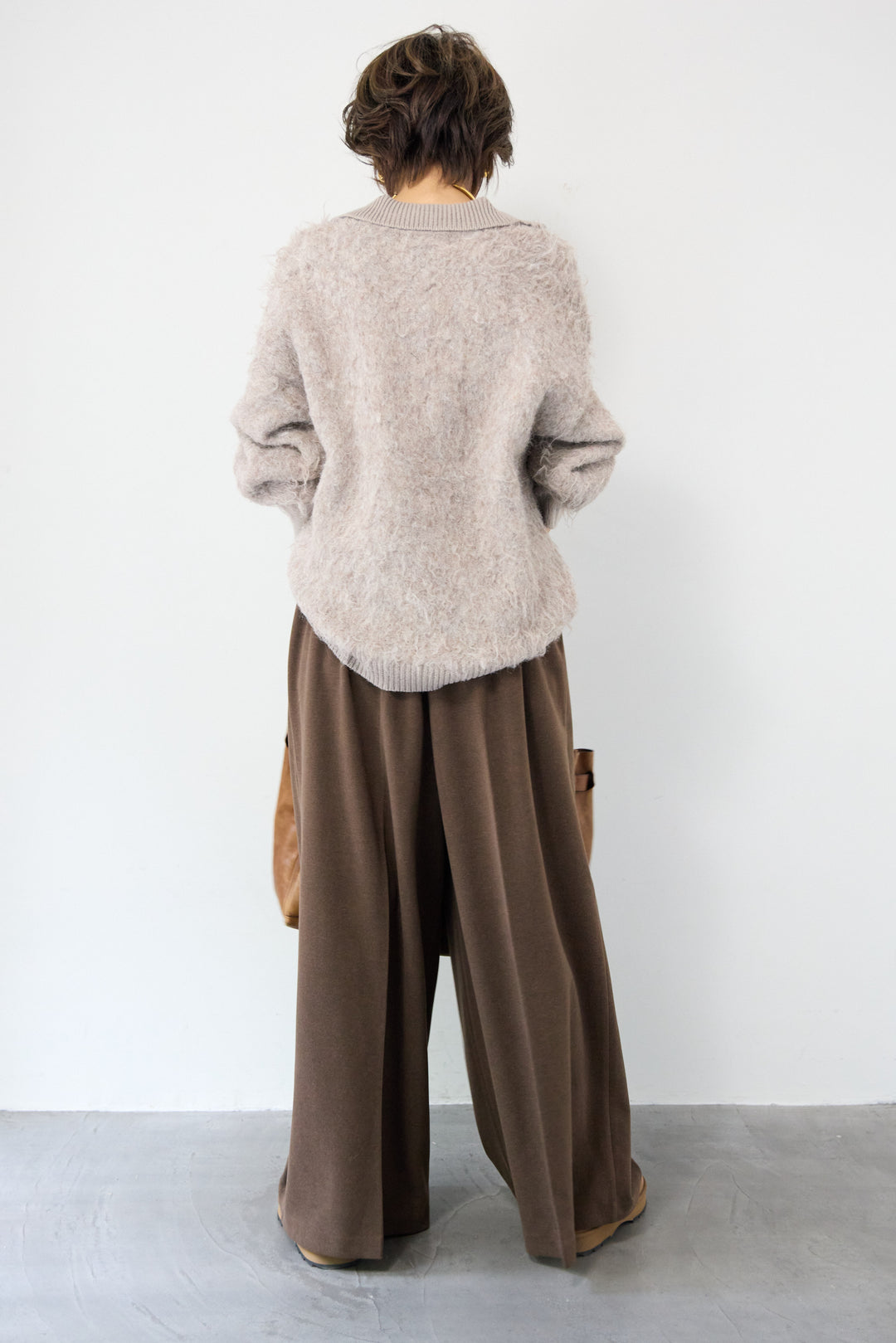 メルトンタックワイドパンツ