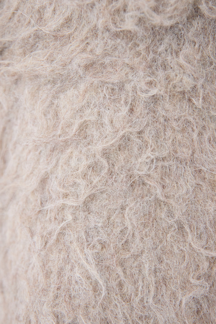 起毛シャギーポロニット