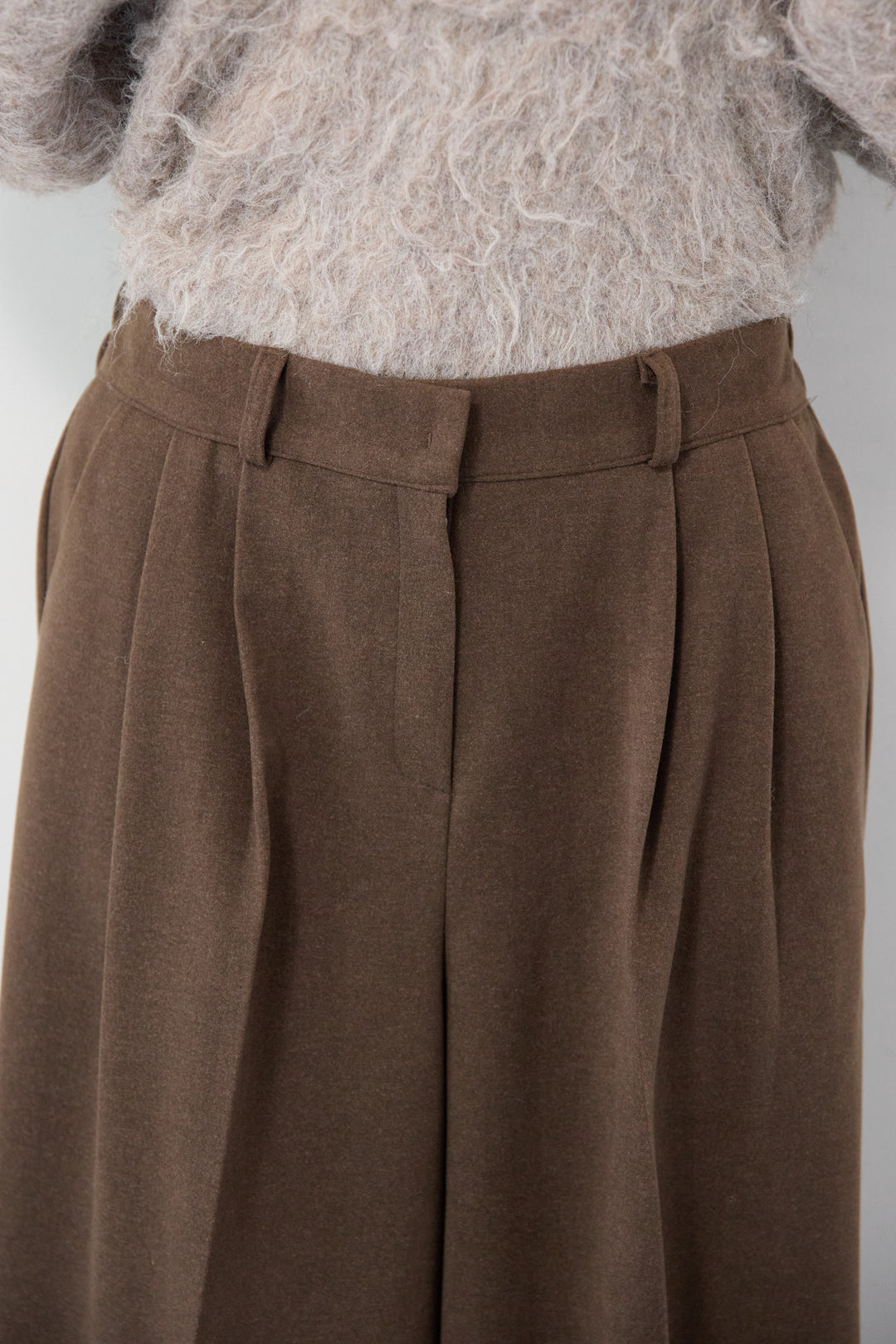 メルトンタックワイドパンツ