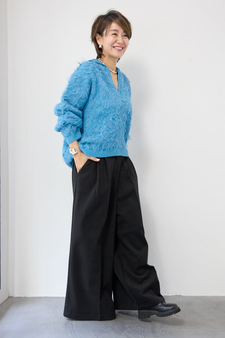 メルトンタックワイドパンツ