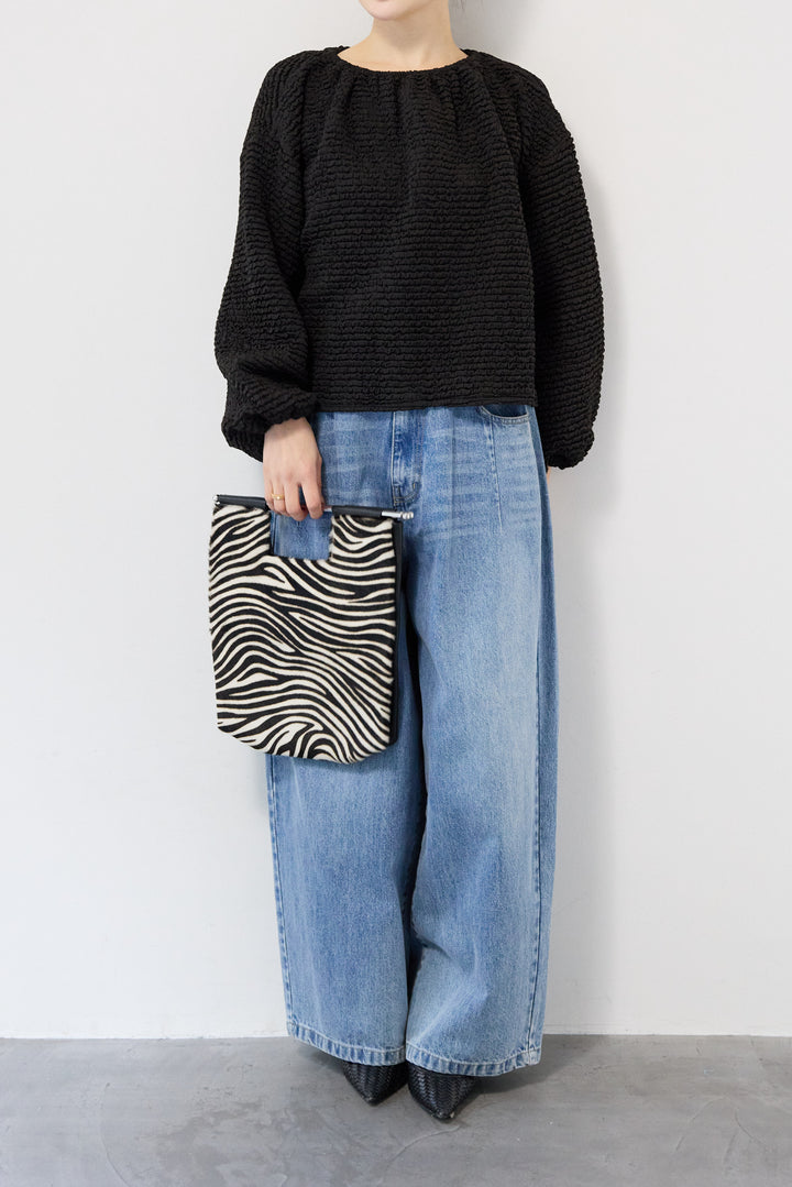 シャーリングブラウス