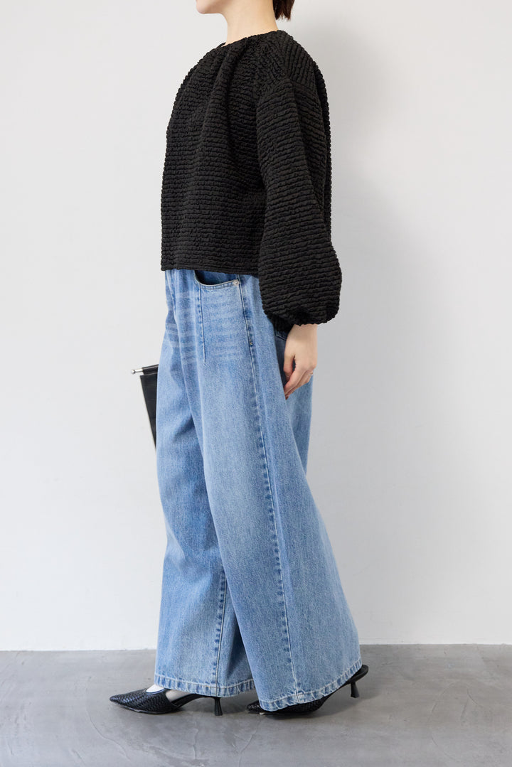 シャーリングブラウス