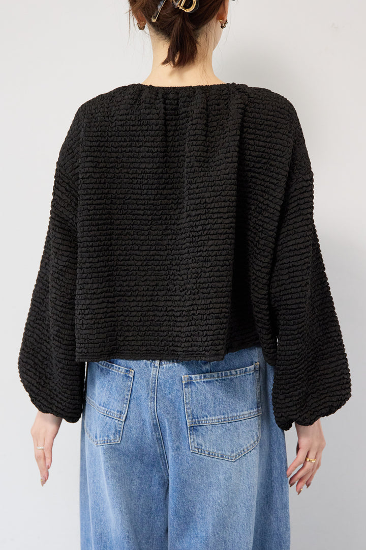 シャーリングブラウス