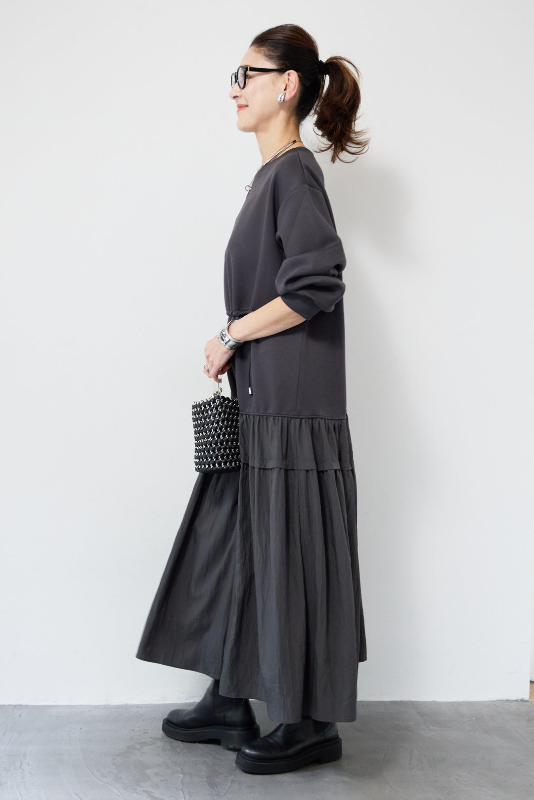 ウエストドロストドッキングワンピース