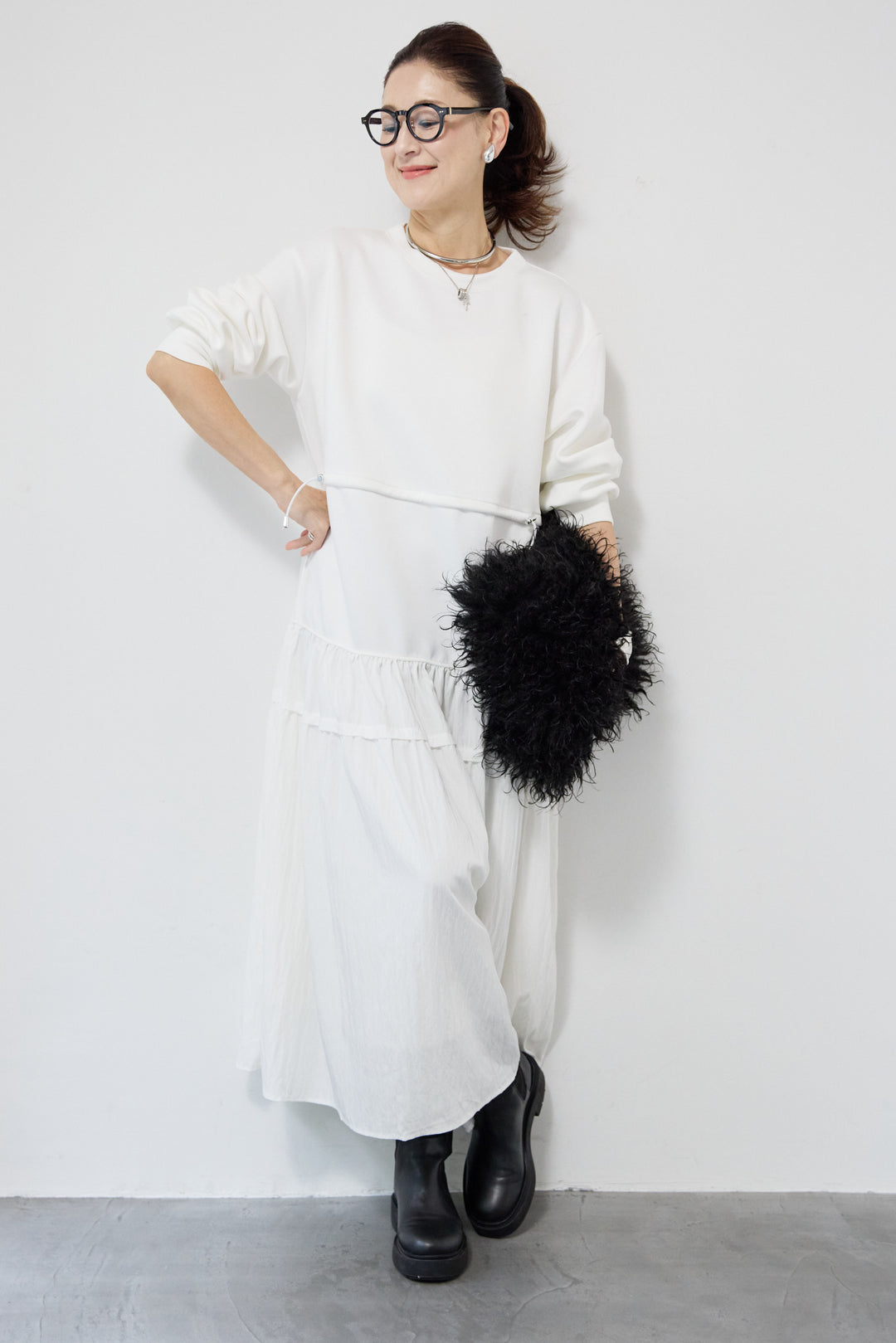 ウエストドロストドッキングワンピース