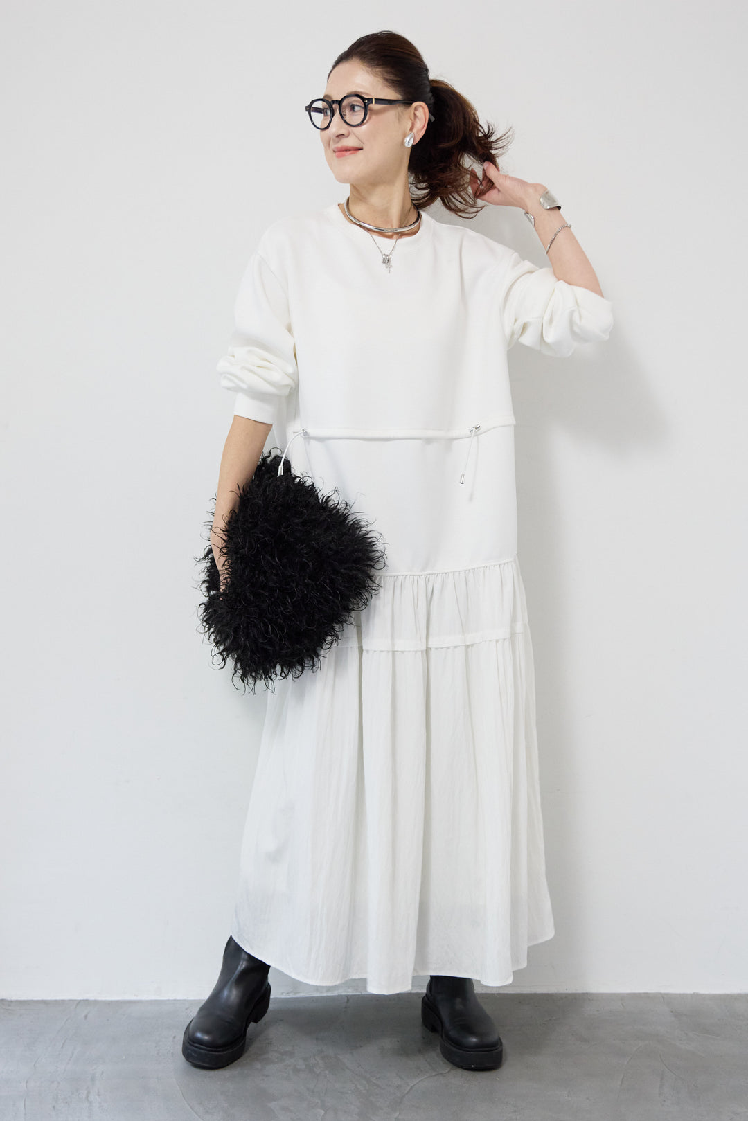 ウエストドロストドッキングワンピース