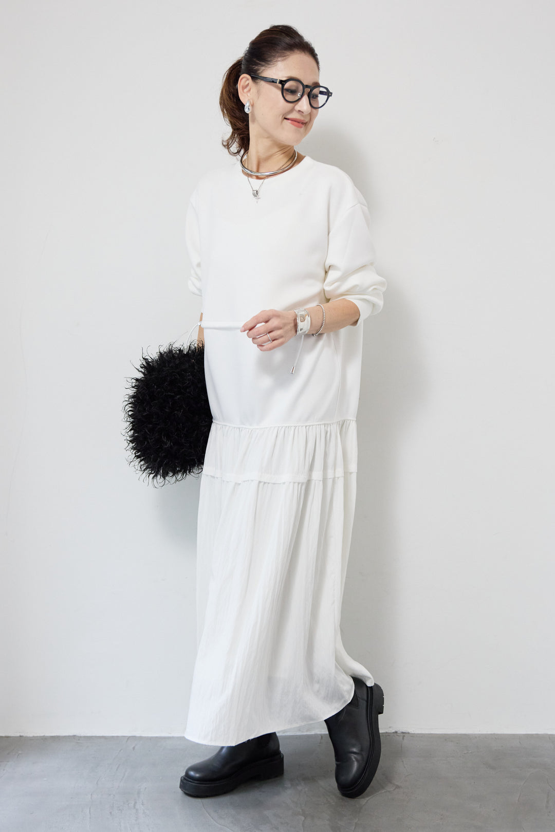 ウエストドロストドッキングワンピース