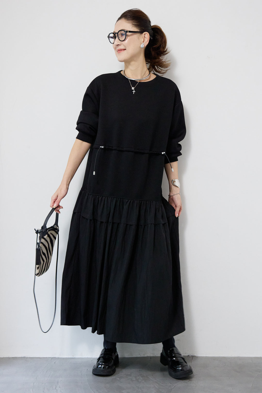 ウエストドロストドッキングワンピース