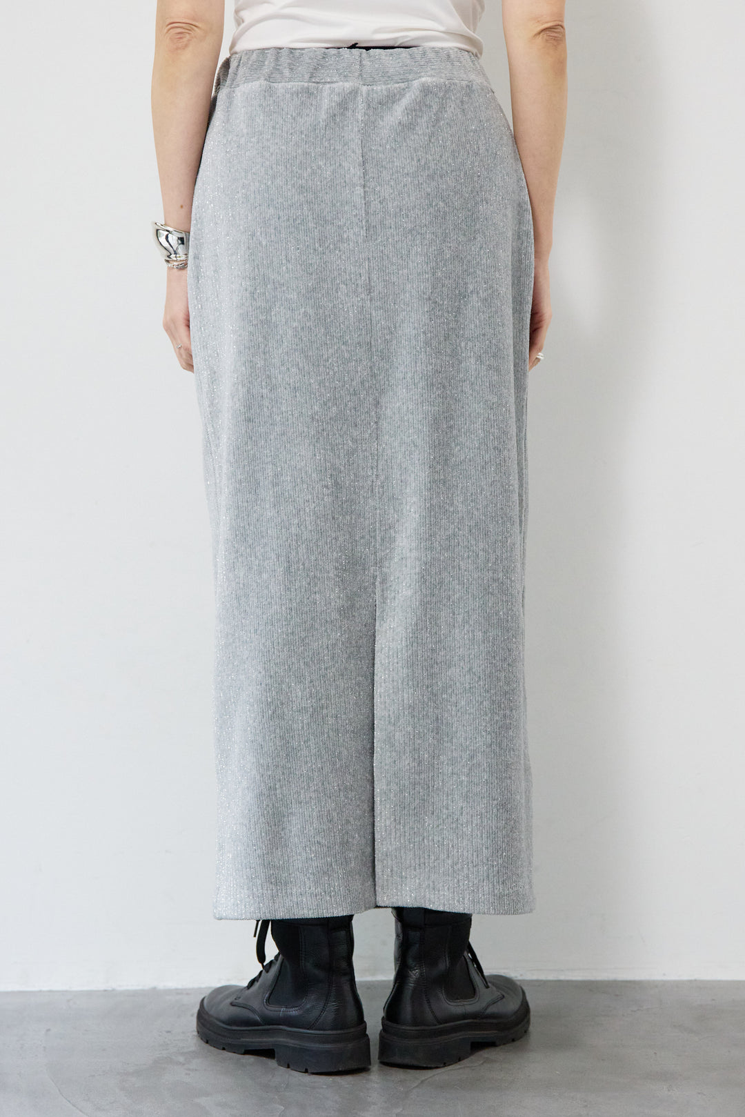 ニットラメコーデュロイスカート