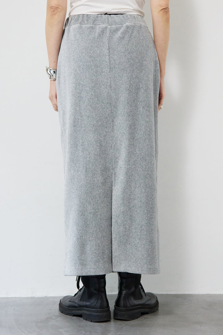 ニットラメコーデュロイスカート