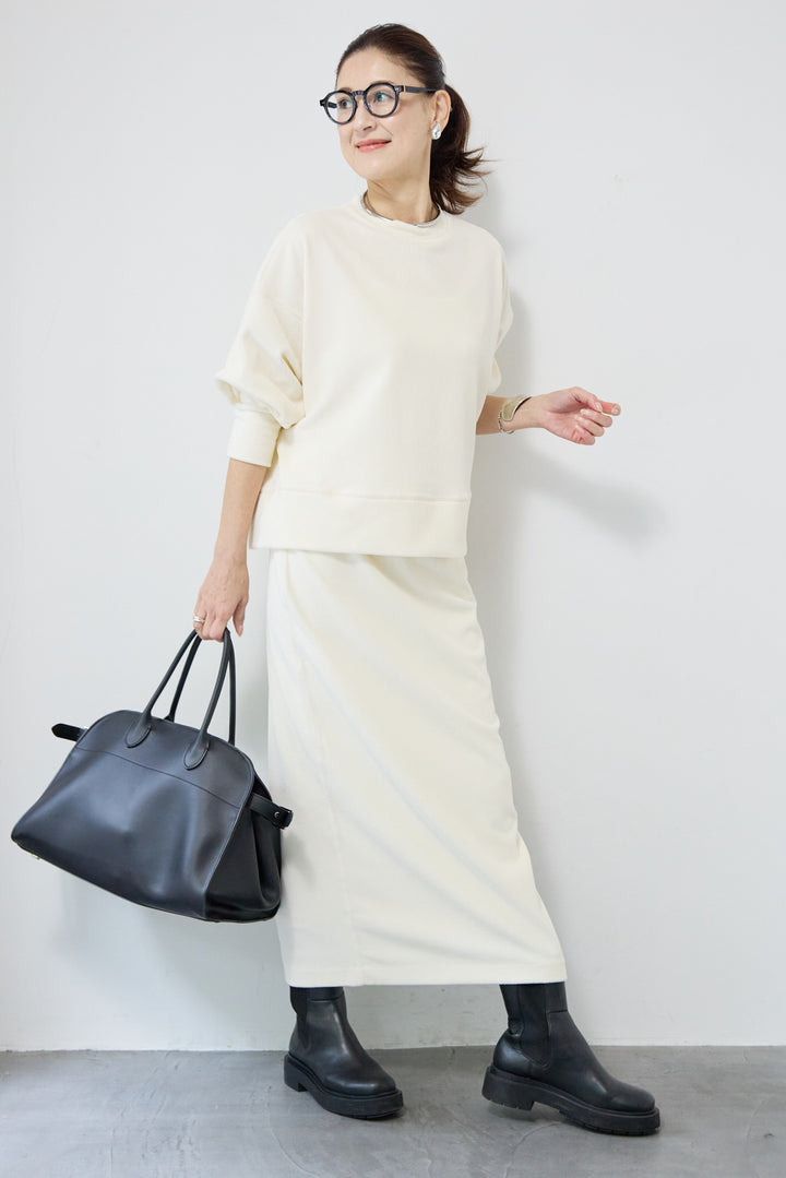 ニットラメコーデュロイスカート