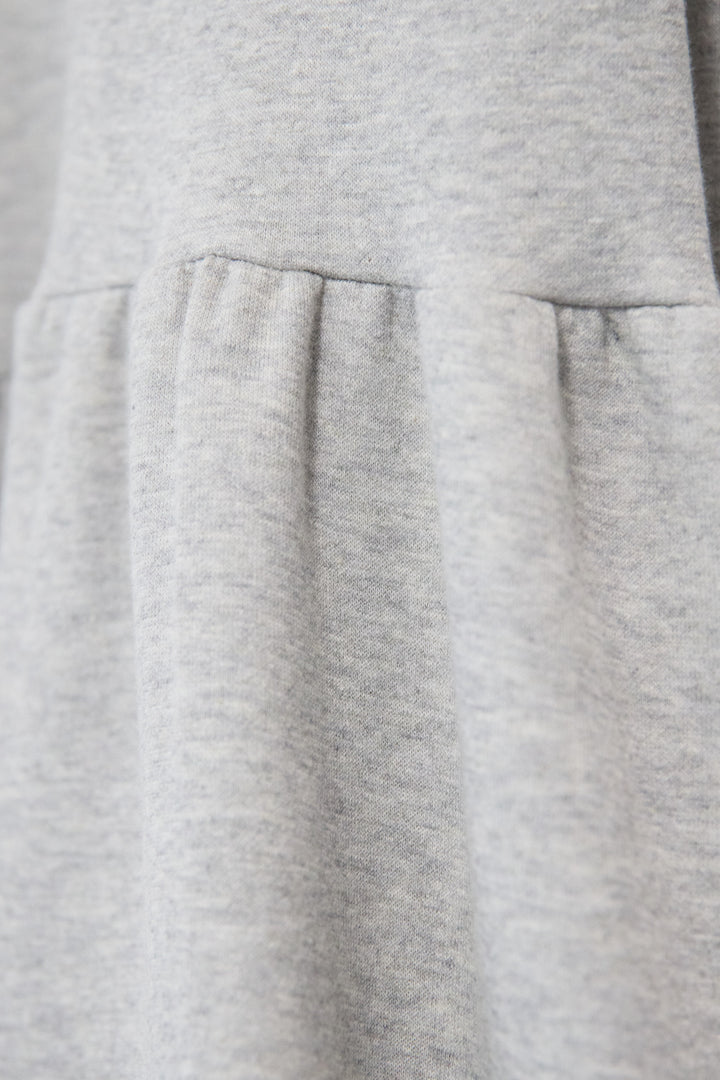 裏起毛ティアードスウェットワンピース