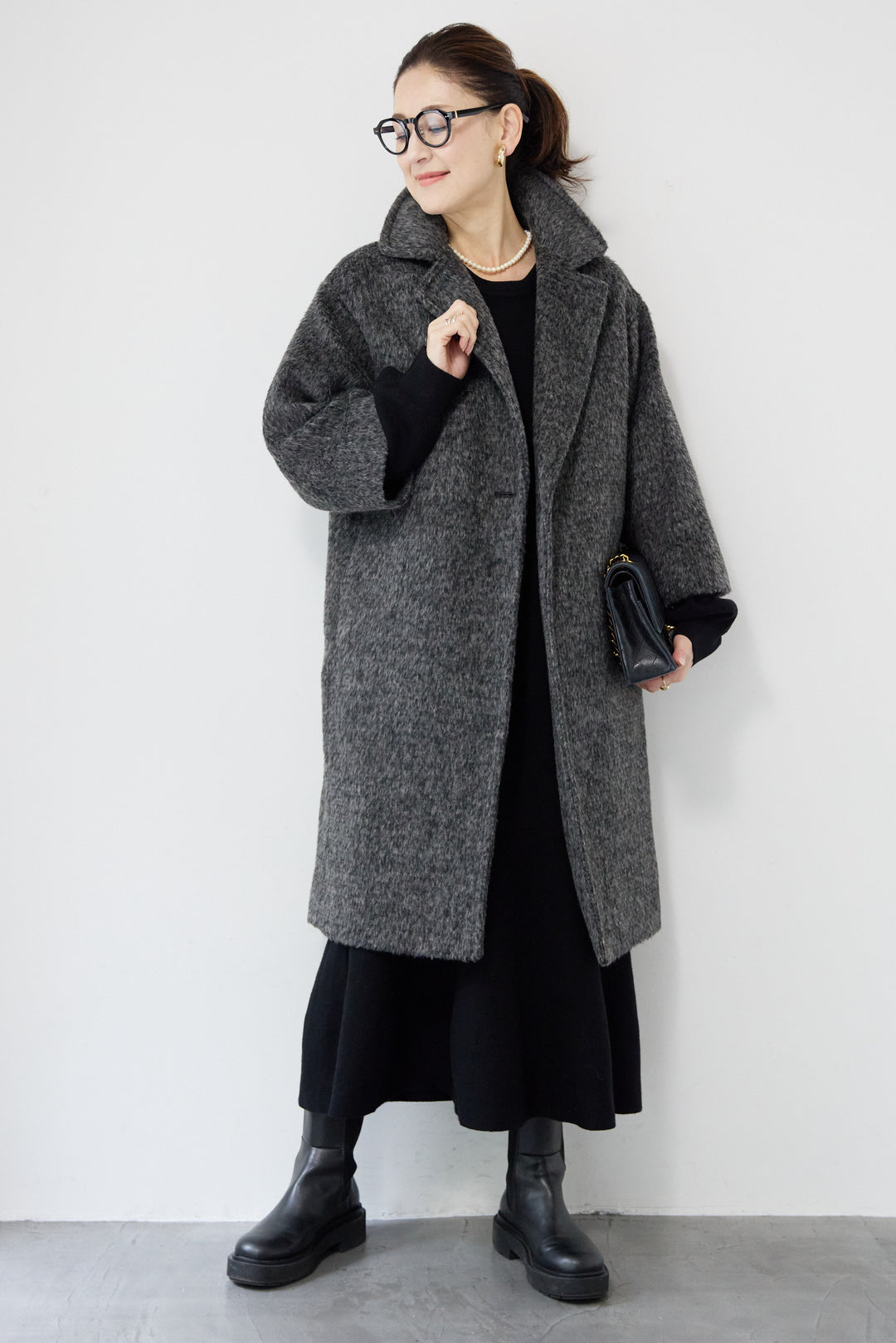 シャギーウールチェスターコート