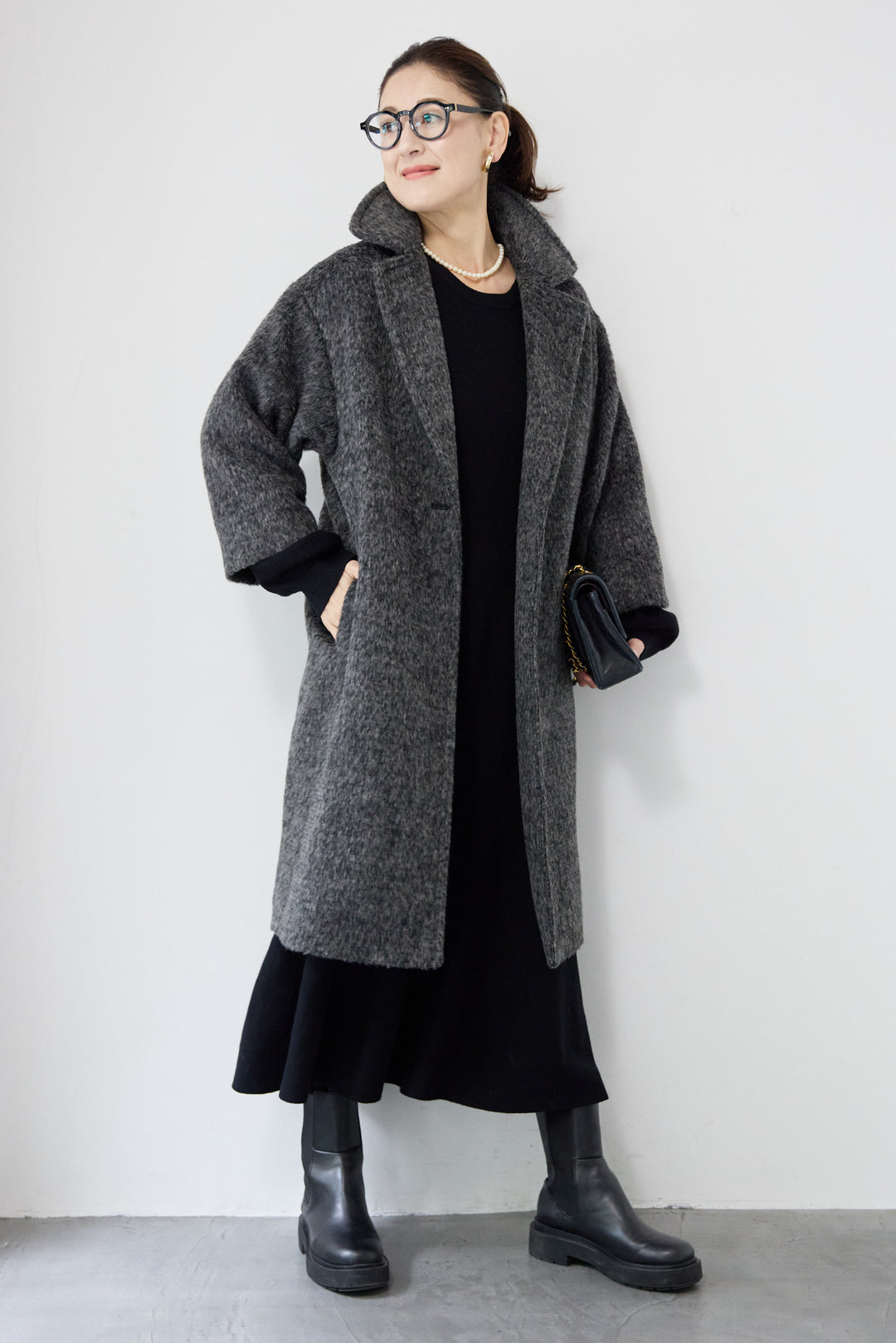 シャギーウールチェスターコート