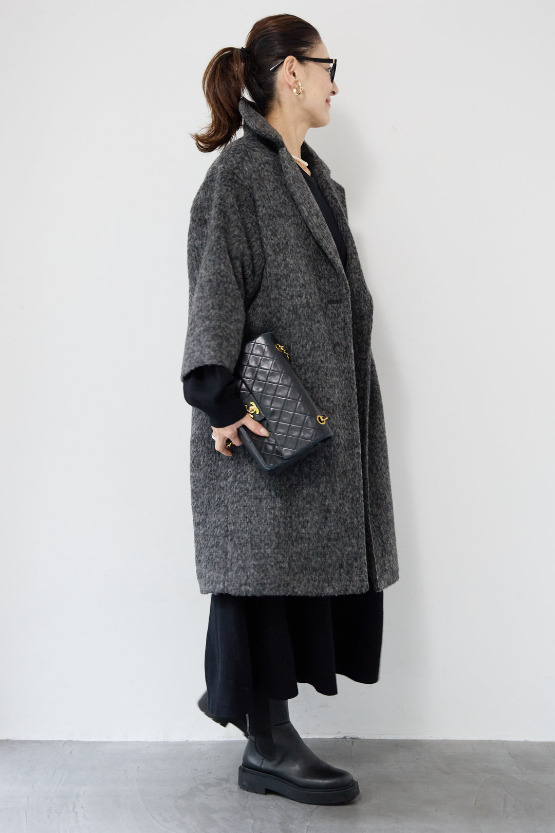 シャギーウールチェスターコート