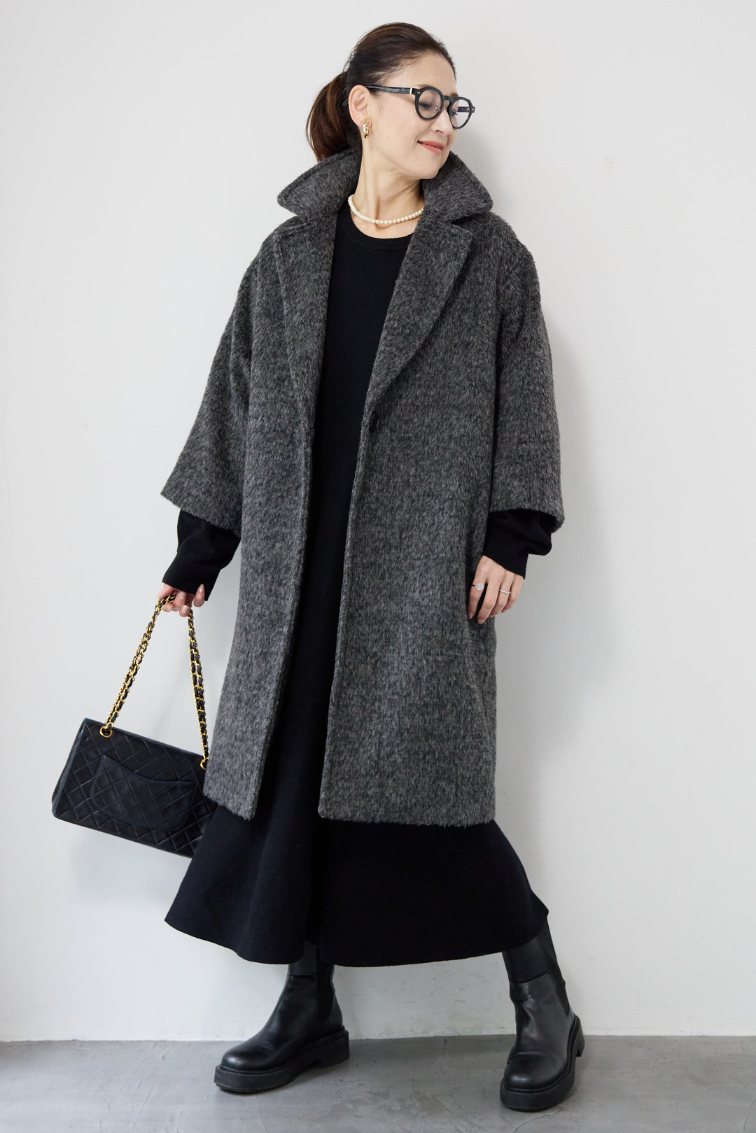 シャギーウールチェスターコート