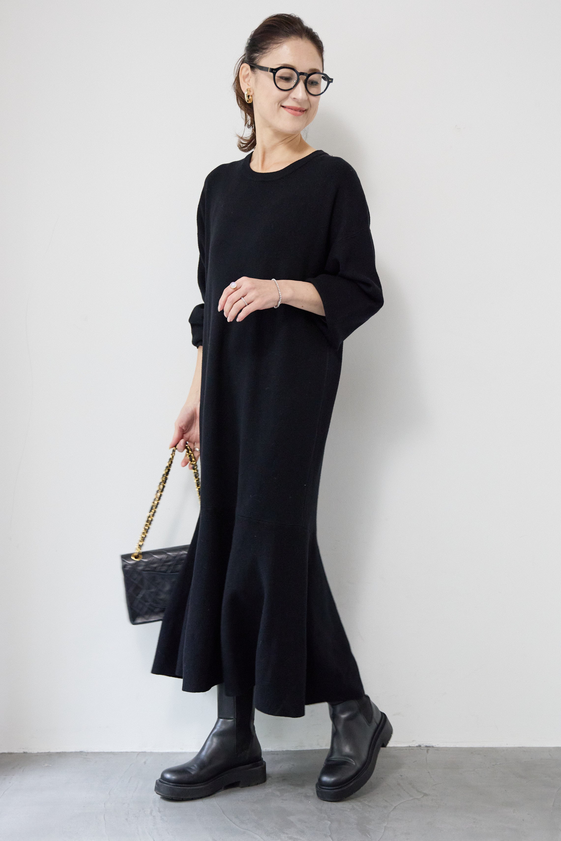 フレアヘムニットワンピース – plusotoha