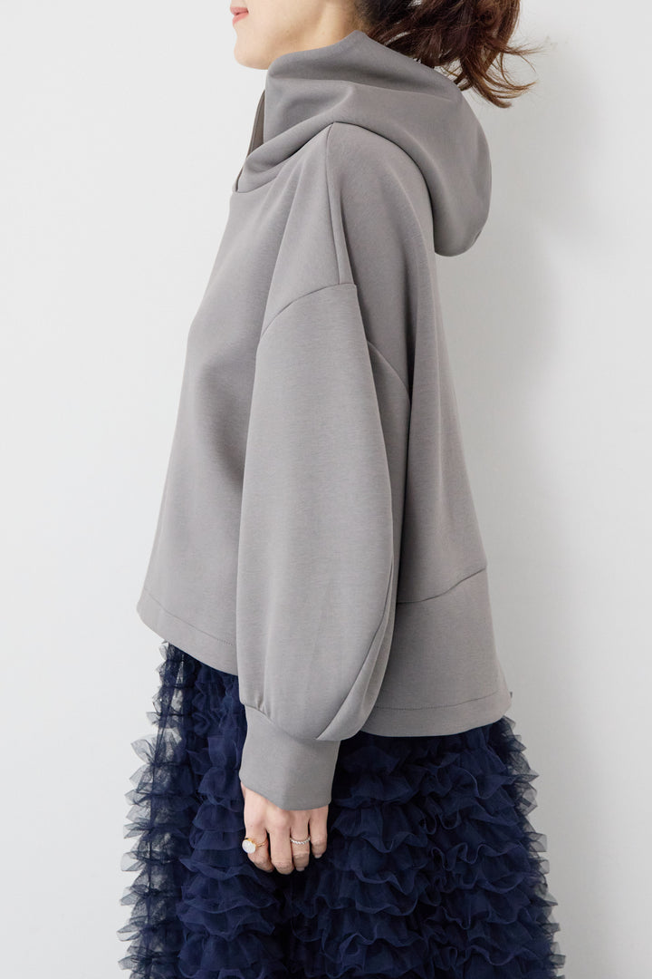 ワイドクロップドパーカー