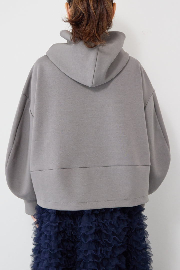 ワイドクロップドパーカー