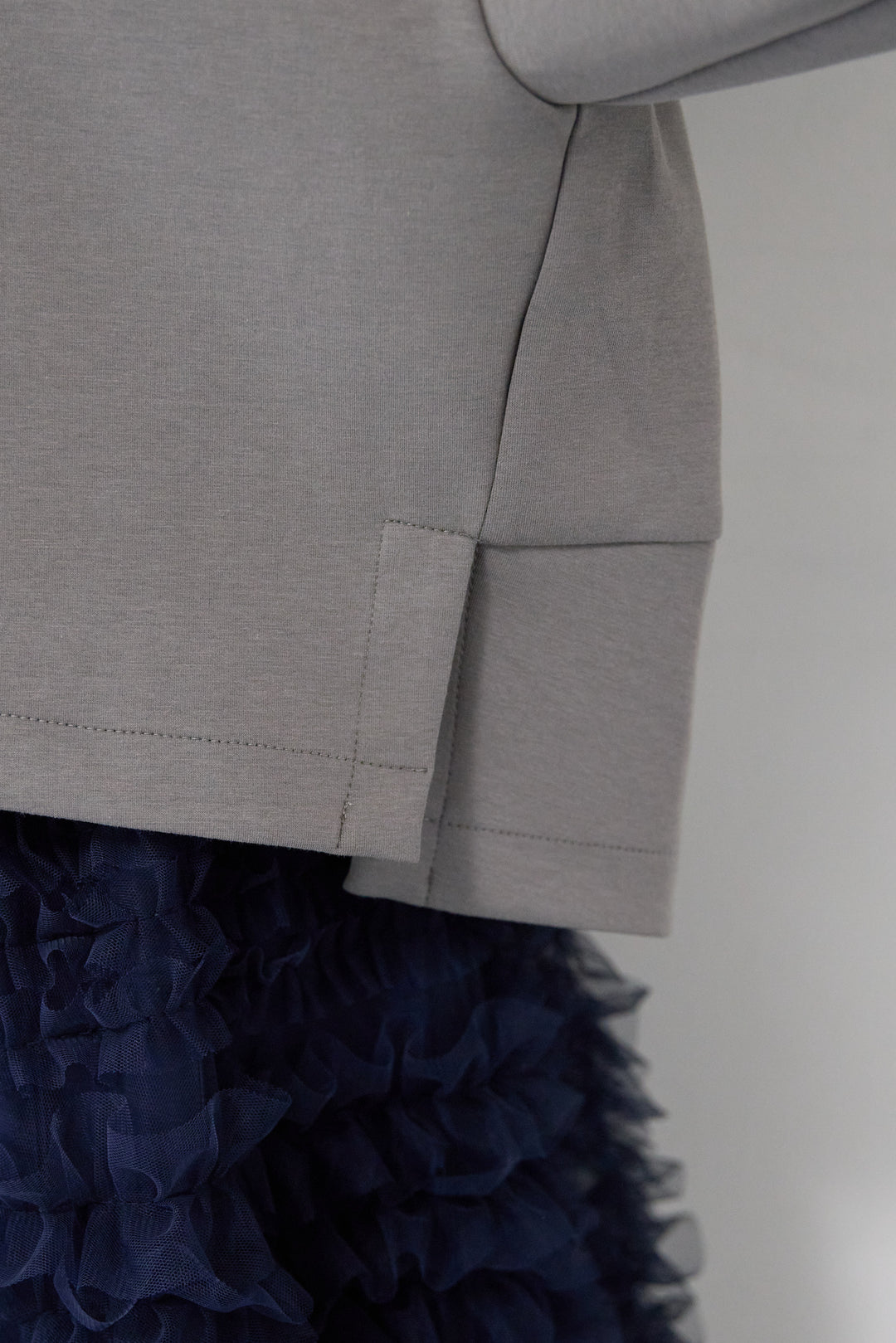 ワイドクロップドパーカー