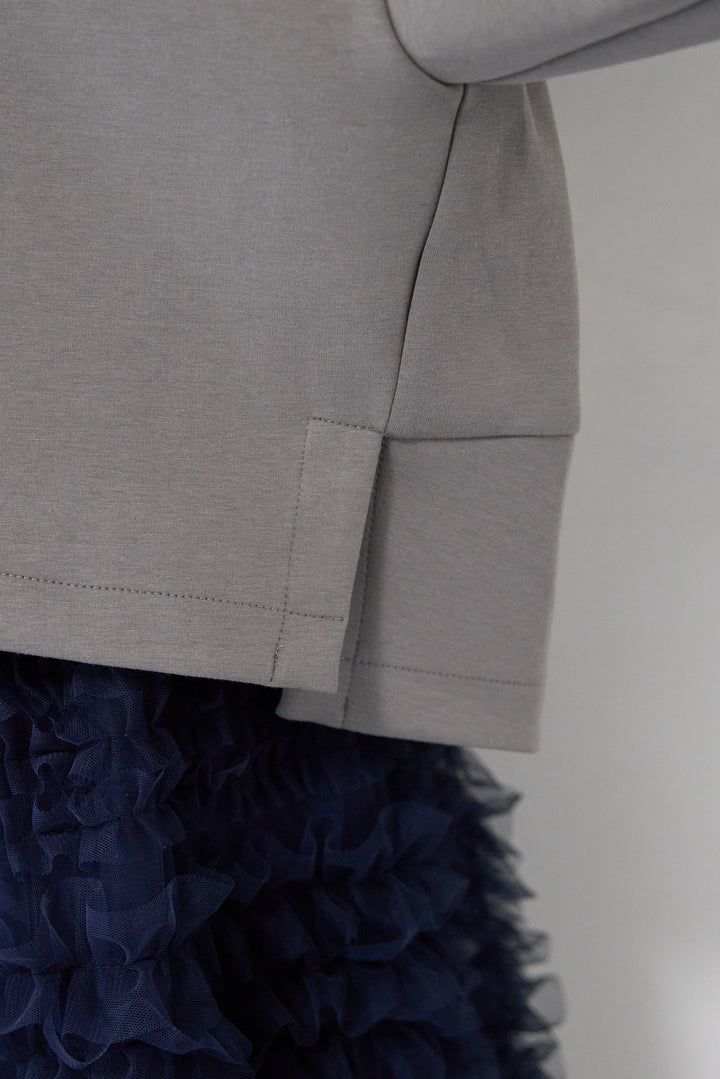 ワイドクロップドパーカー