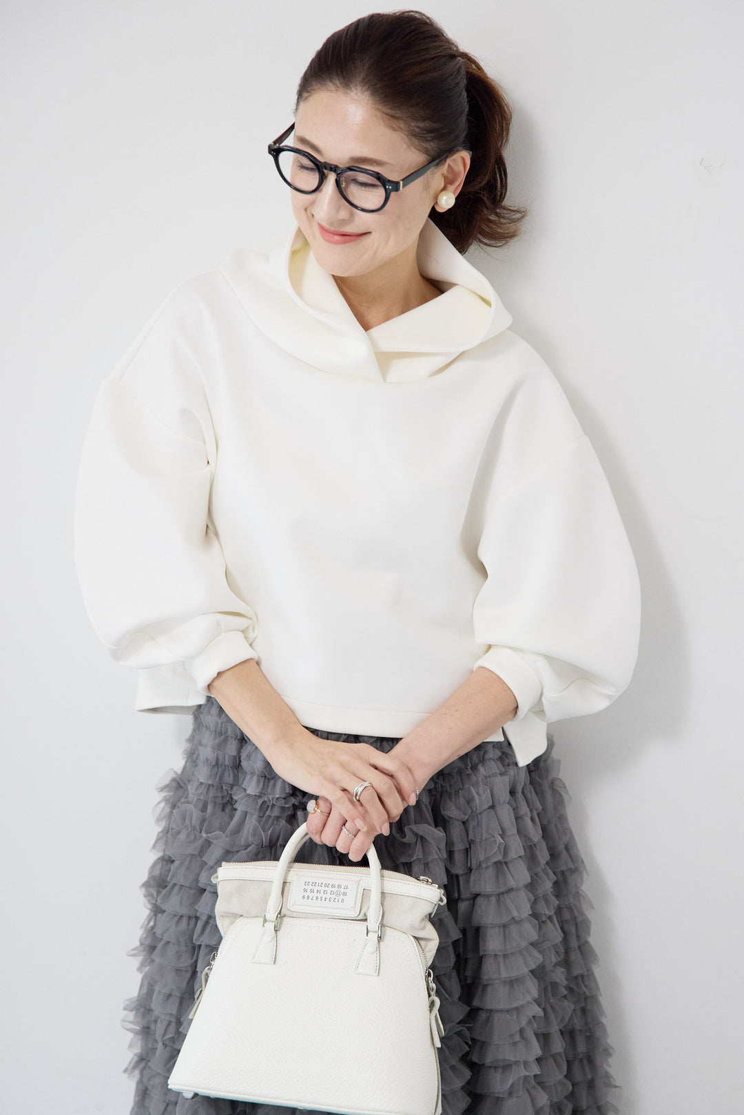 ワイドクロップドパーカー