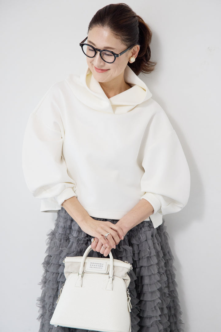 ワイドクロップドパーカー