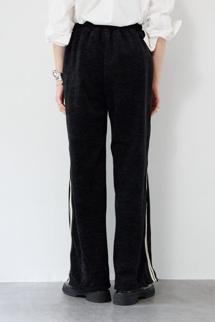 [SET]リブタートルショートベスト+ベロアタッチ サイドラインパンツ(2set)