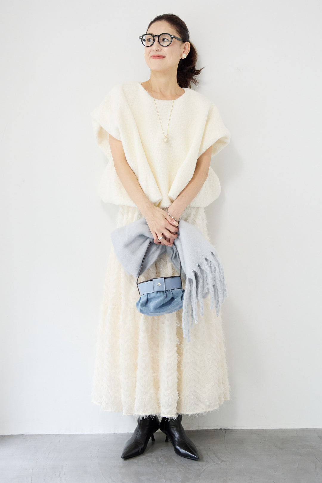 フリンジティアードスカート