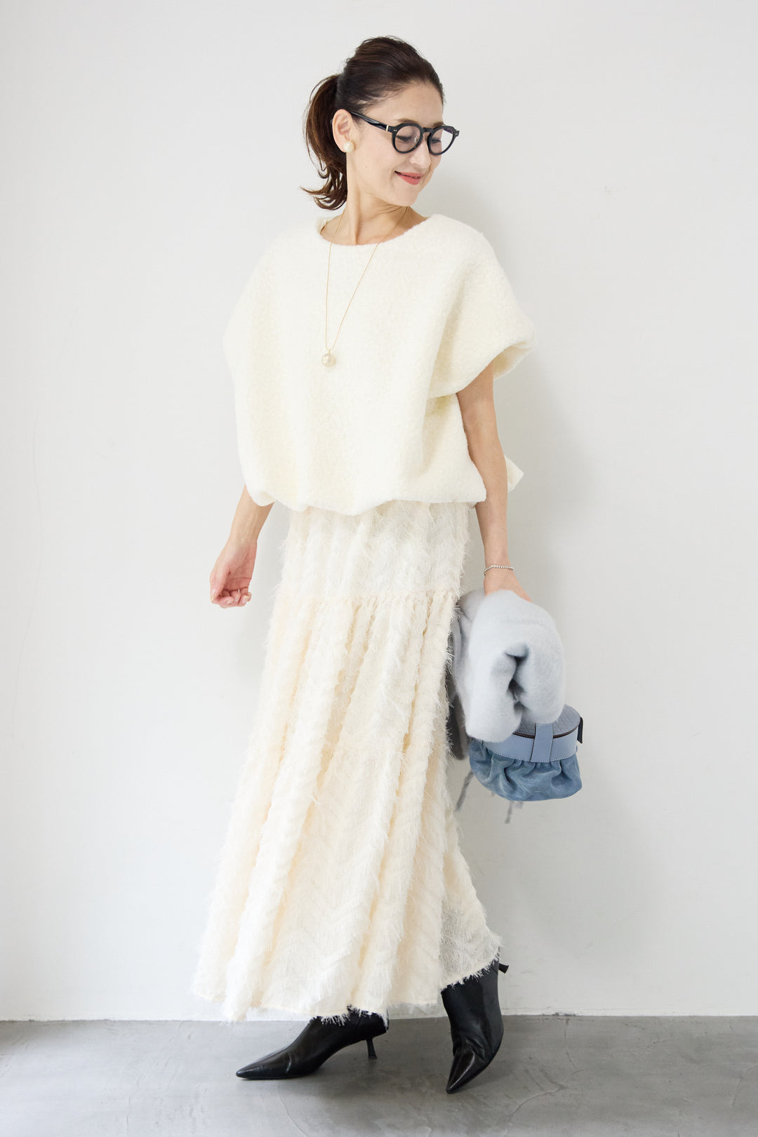 フリンジティアードスカート