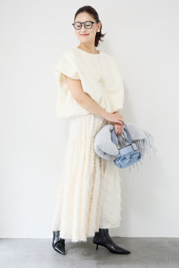 フリンジティアードスカート