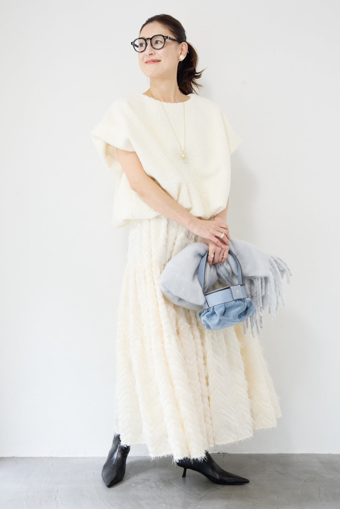 フリンジティアードスカート