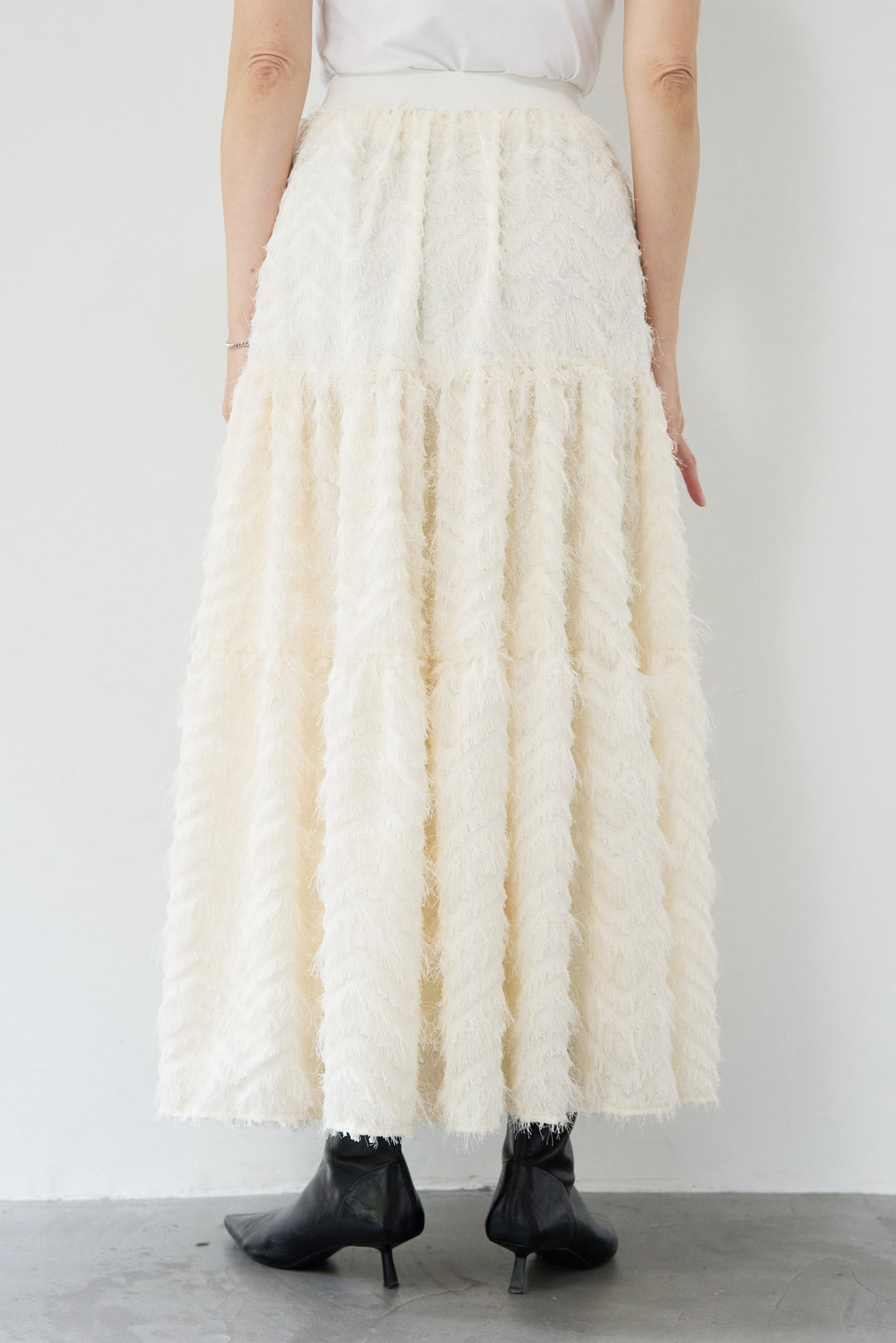 フリンジティアードスカート