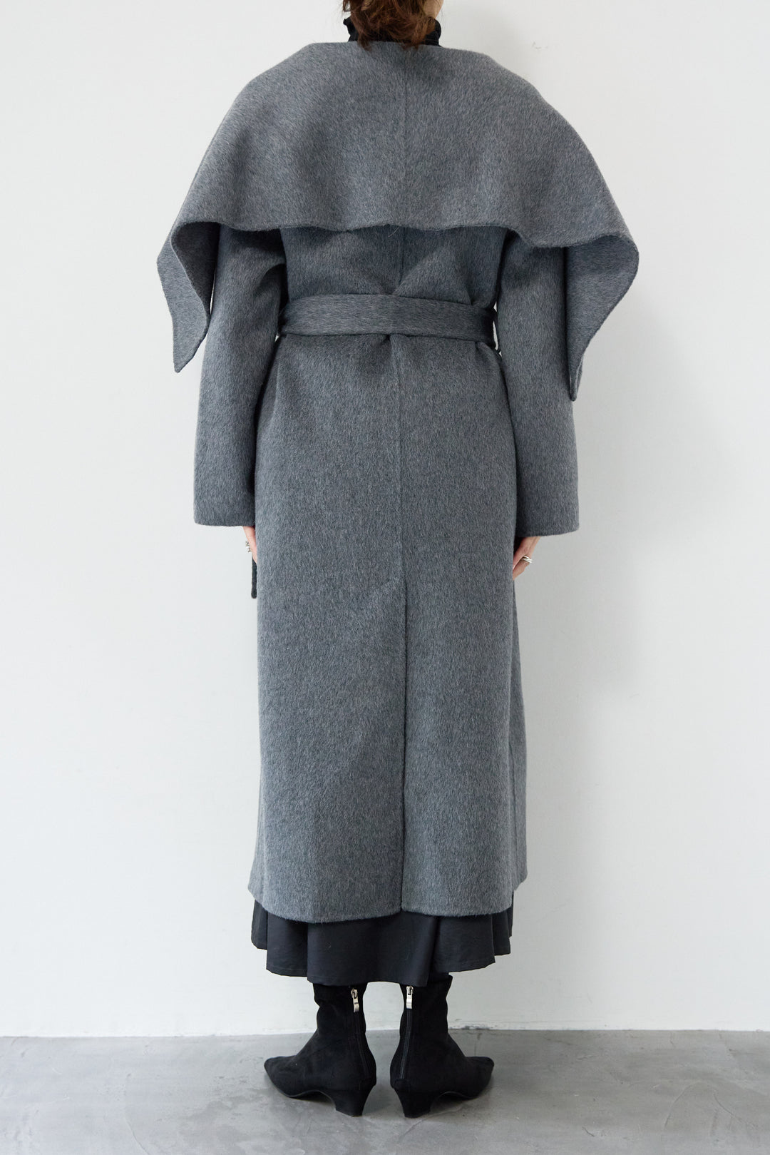 ビックカラーリバーウールコート