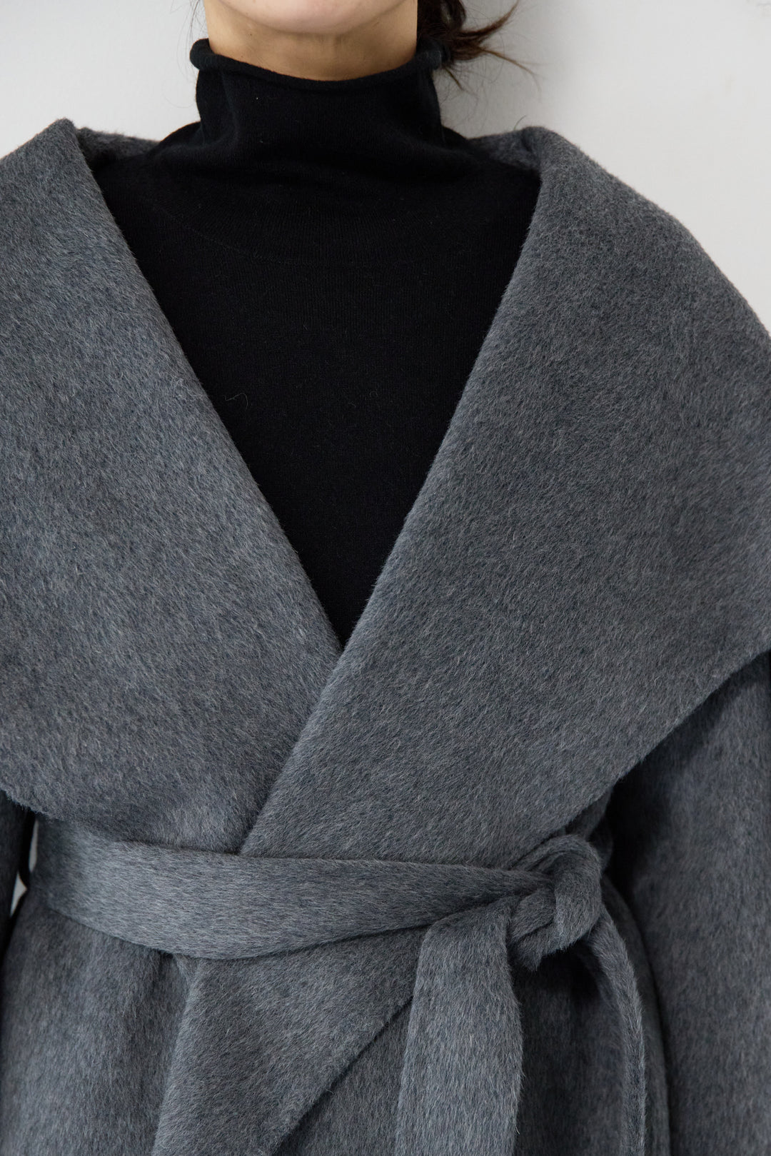 ビックカラーリバーウールコート