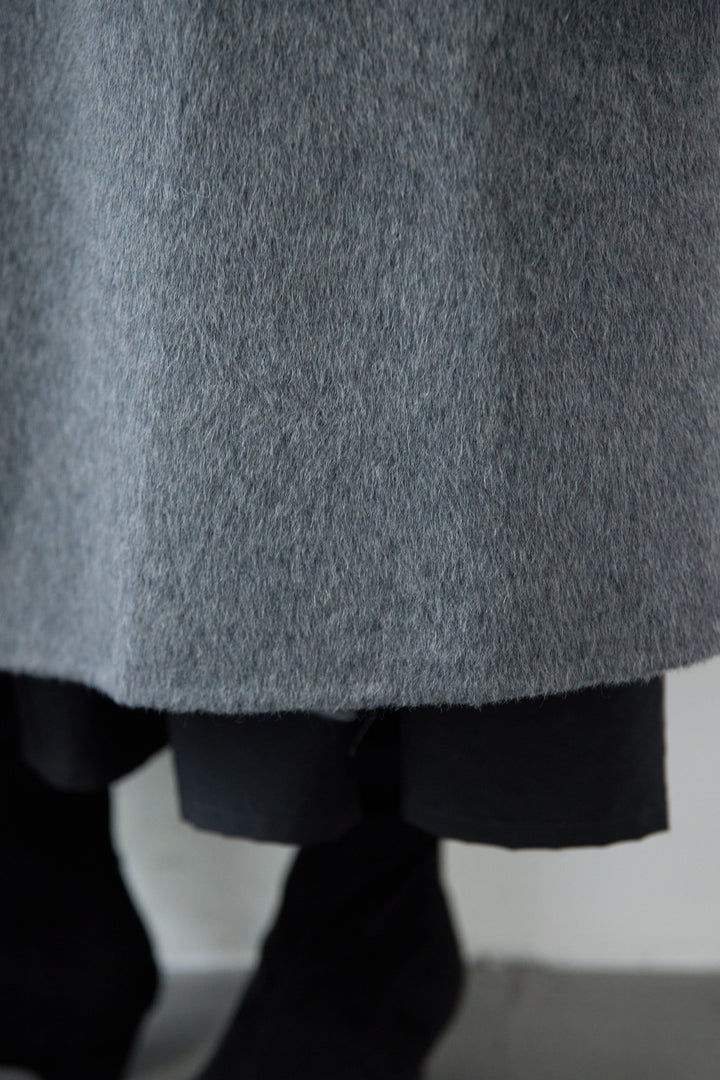 ビックカラーリバーウールコート