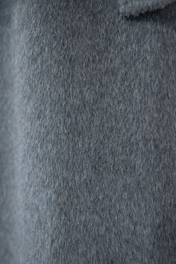 ビックカラーリバーウールコート