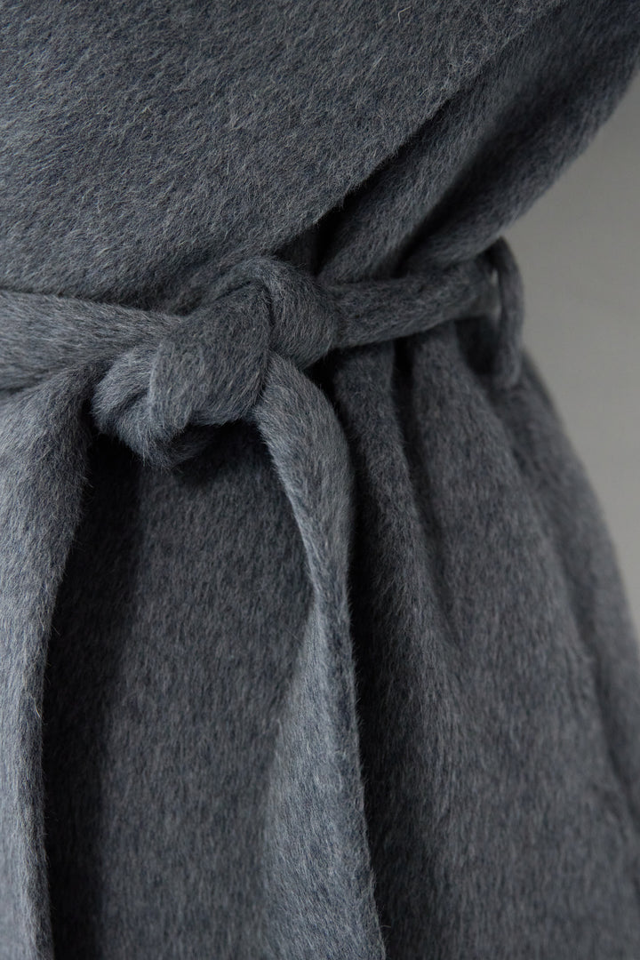 ビックカラーリバーウールコート