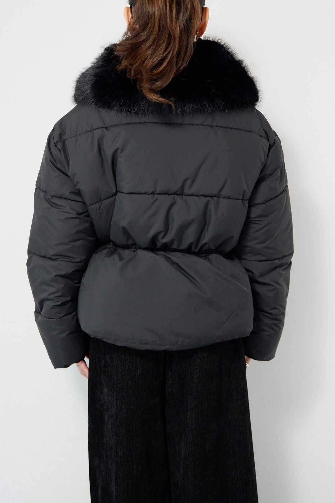 ファー襟付き中綿ジャケット