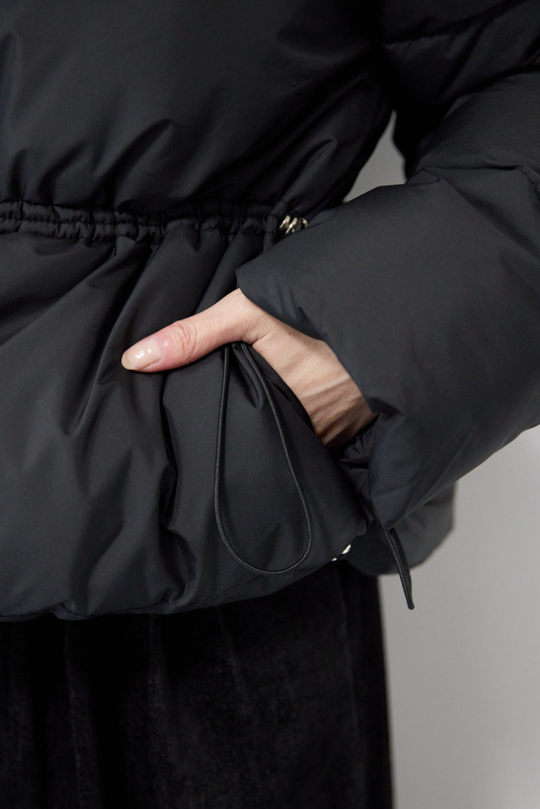 ファー襟付き中綿ジャケット