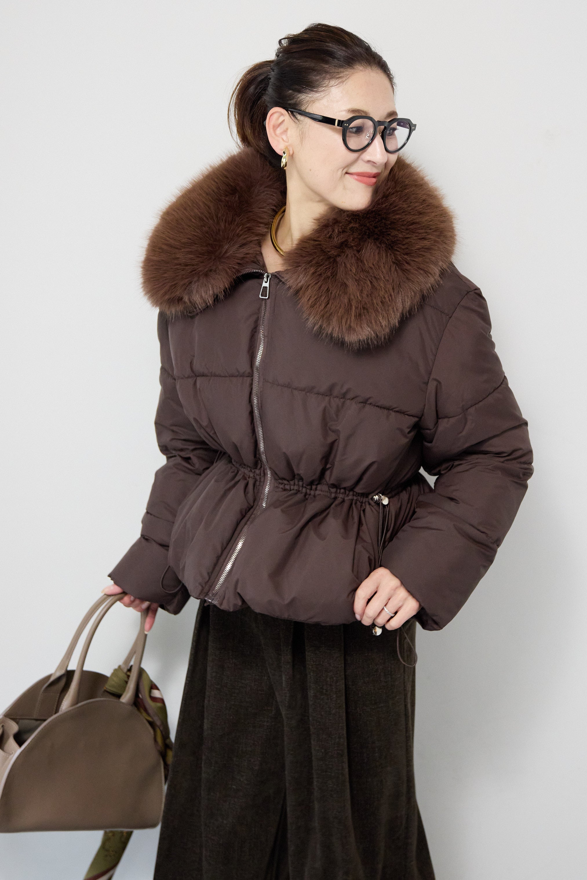 ファー襟付き中綿ジャケット – plusotoha