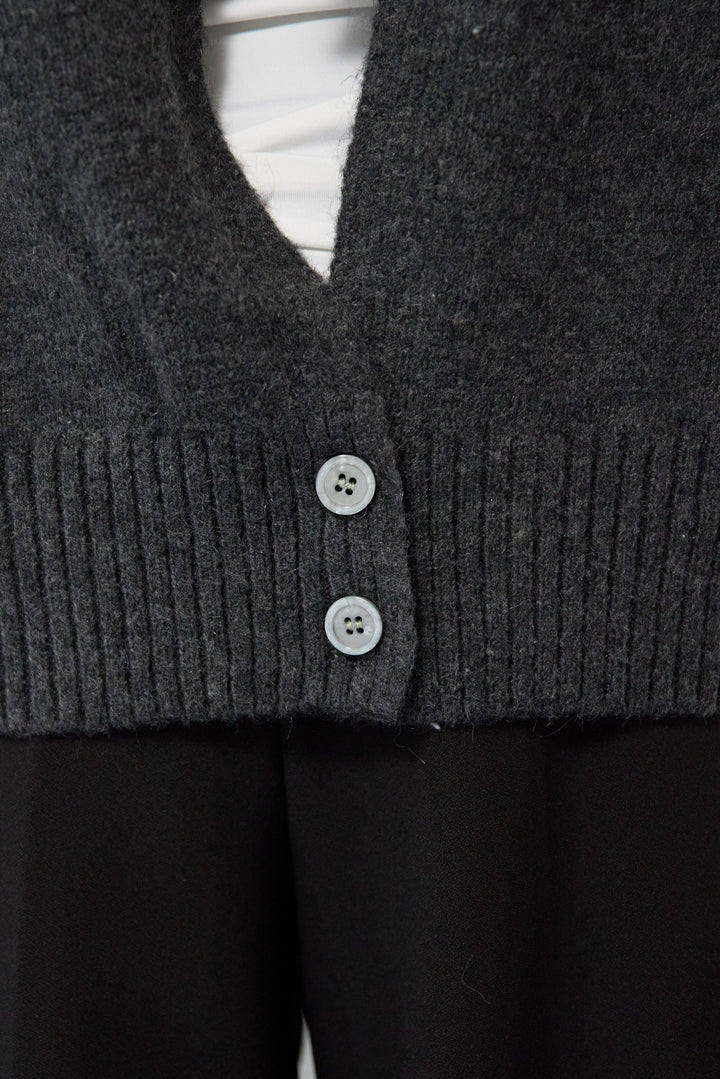 バックシャンリボンデザインニット