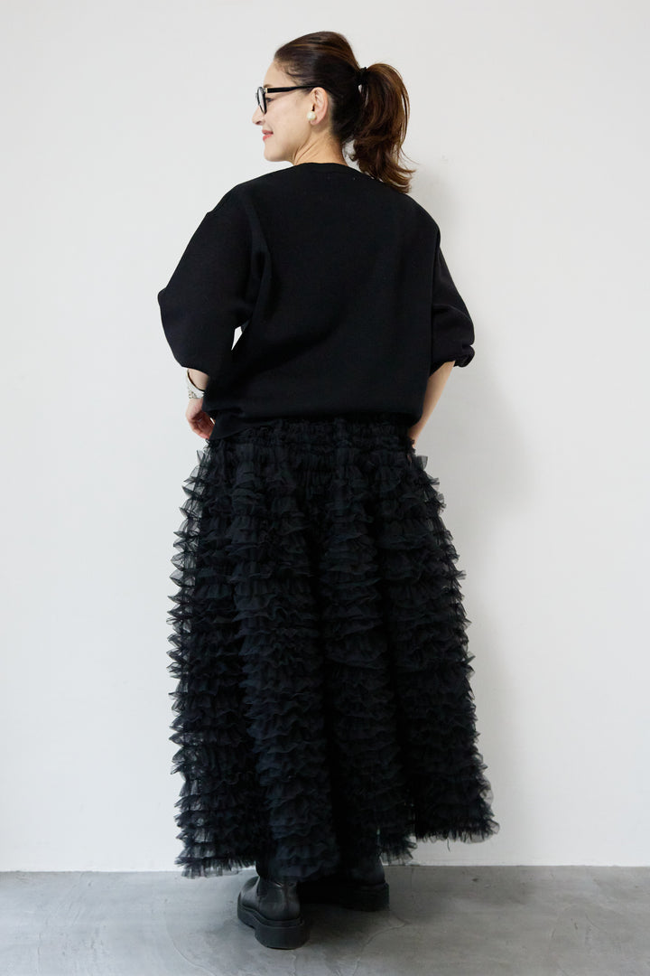 パール+ロゴニットトップス