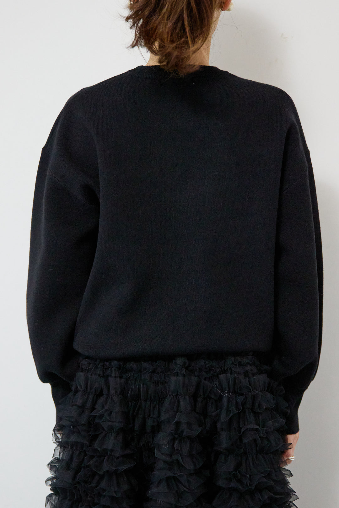 パール+ロゴニットトップス