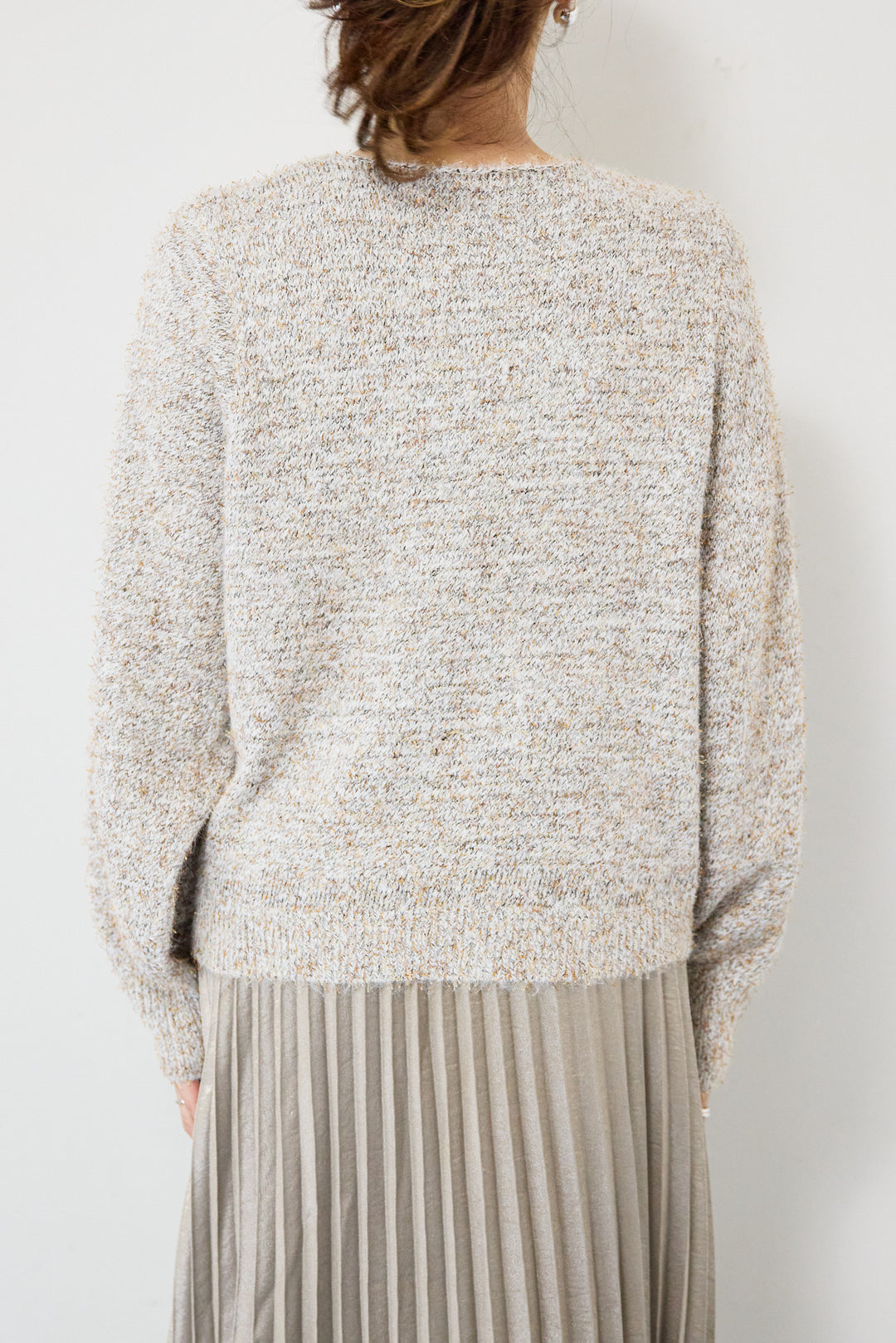 ひげネップヤーンニットプルオーバー