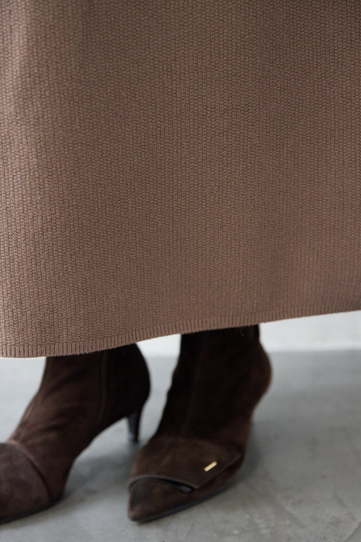 ソフトタッチタートルニットワンピース