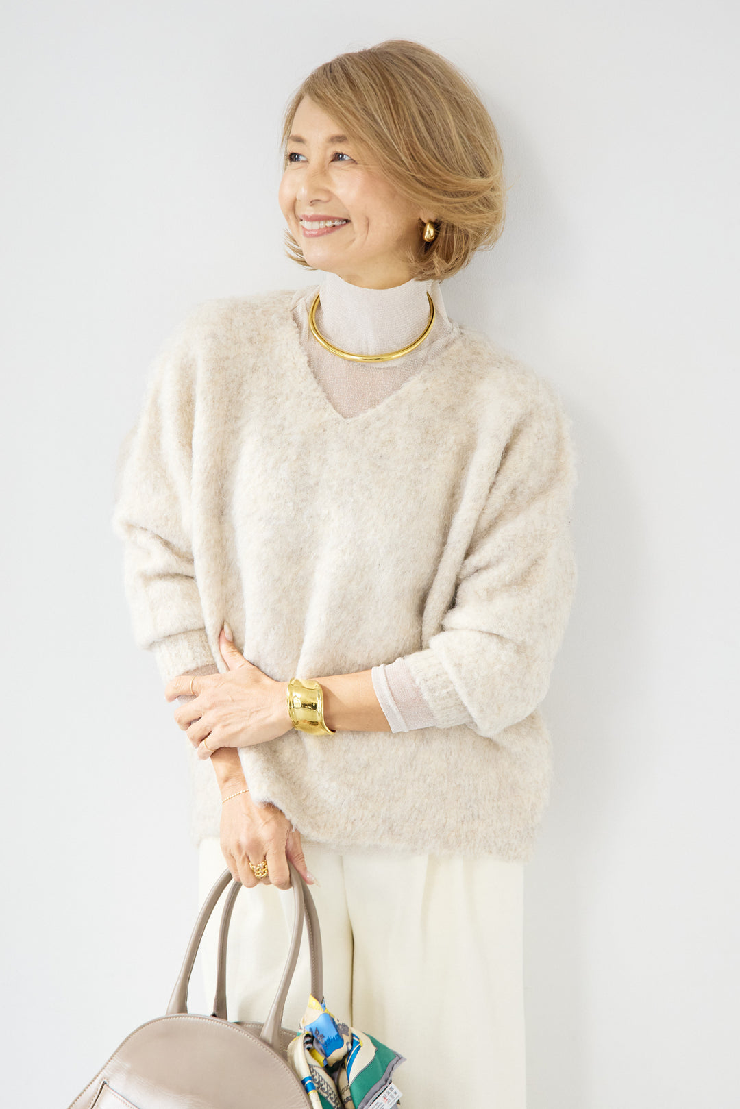 ラメシアー ハイネックトップス