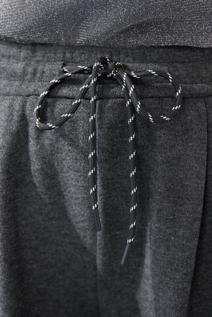 裏起毛イージーワイドパンツ